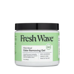 Fresh wave Odor removing gel air freshener.