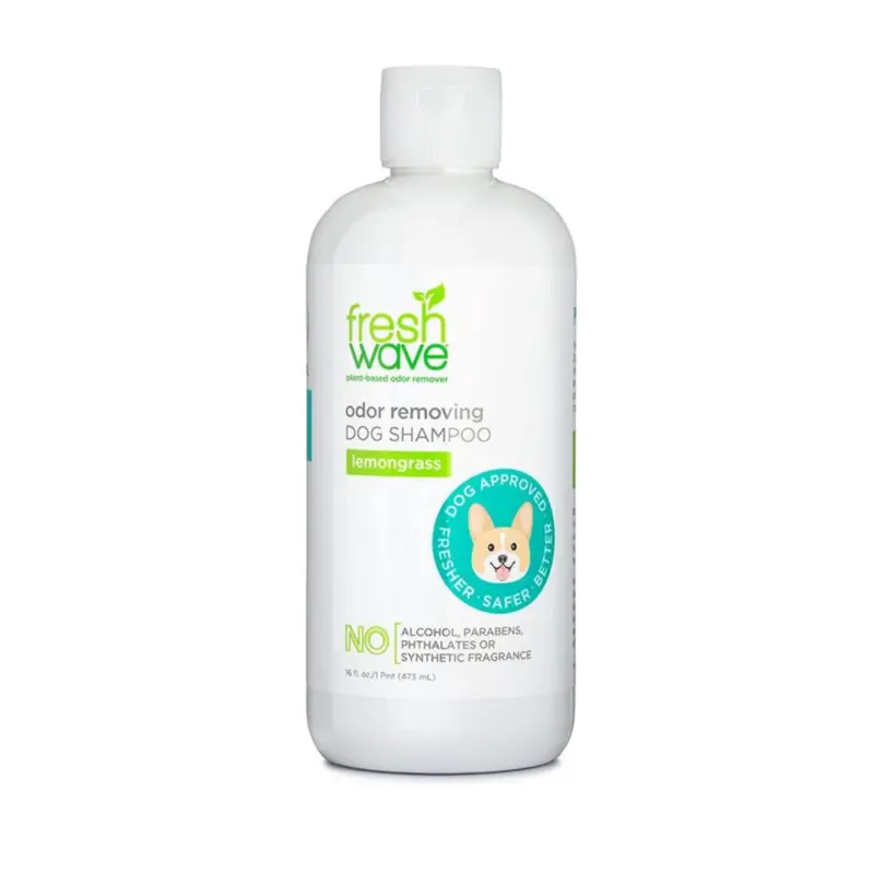 Fresh Wave Odor Removing Pet shampoo.