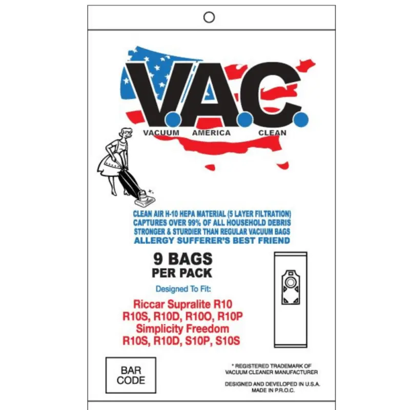 Type L Vacuum Bag (9-Pack)